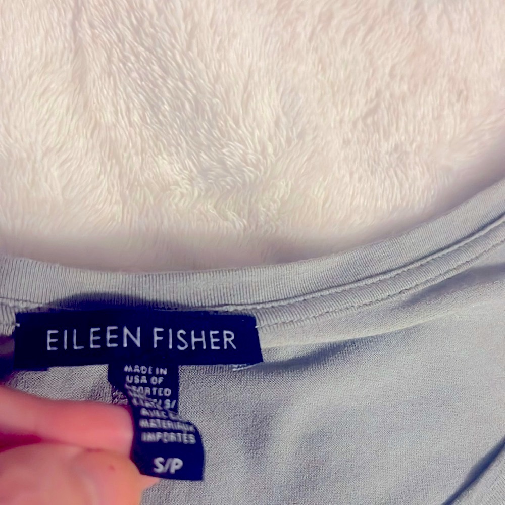 Eileen Fisher Gray Flowy Top New without tags size~SP